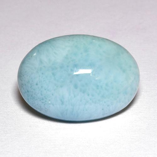 9,17 ctw natürlicher Blau Larimar, Oval Schliff, Lichtundurchlässig