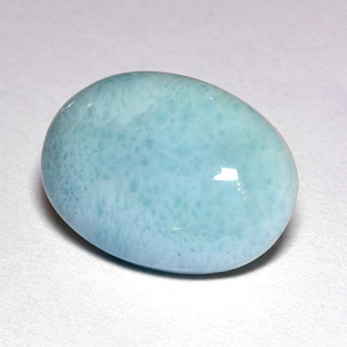 9,17 ctw natürlicher Blau Larimar, Oval Schliff, Lichtundurchlässig