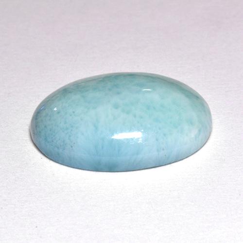 9,17 ctw natürlicher Blau Larimar, Oval Schliff, Lichtundurchlässig
