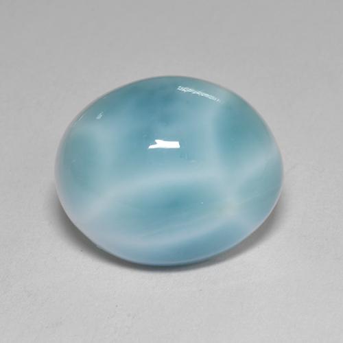 4,77 ctw natürlicher blauer Larimar, Oval Schliff, Lichtundurchlässig