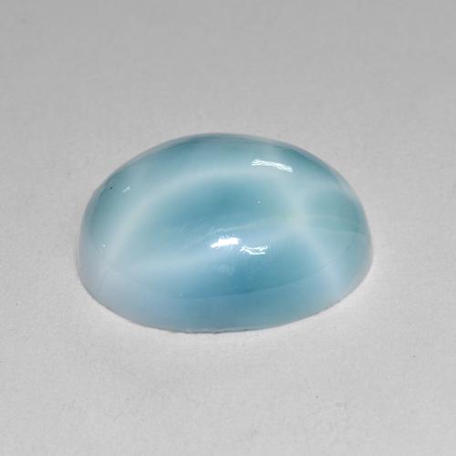 4,77 ctw natürlicher blauer Larimar, Oval Schliff, Lichtundurchlässig