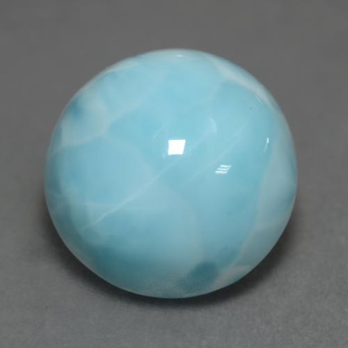 9,17 ctw natürlicher Helles Himmelblau Larimar, Rund Schliff, Lichtundurchlässig