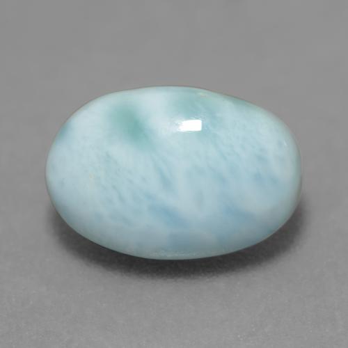 2,60 ctw natürlicher türkiser Larimar, Oval Schliff, Lichtundurchlässig