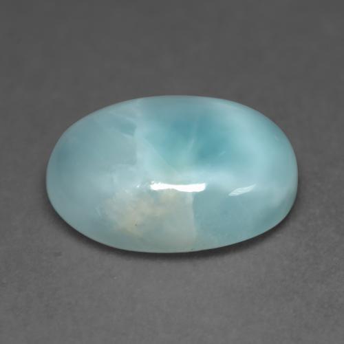 9,17 ctw natürlicher hellblau-grün Larimar, Oval Schliff, Lichtundurchlässig