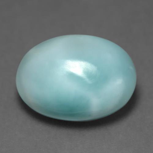 9,17 ctw natürlicher hellblau-grün Larimar, Oval Schliff, Lichtdurchlässig