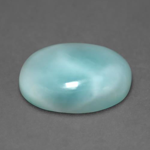 9,17 ctw natürlicher hellblau-grün Larimar, Oval Schliff, Lichtdurchlässig