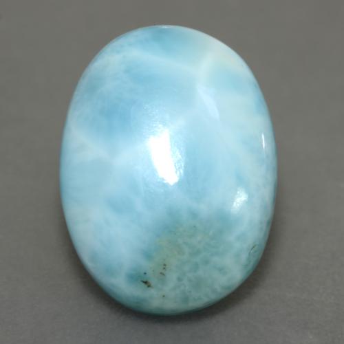 9,17 ctw natürlicher Hellgrünliches Blau Larimar, Oval Schliff, Lichtundurchlässig