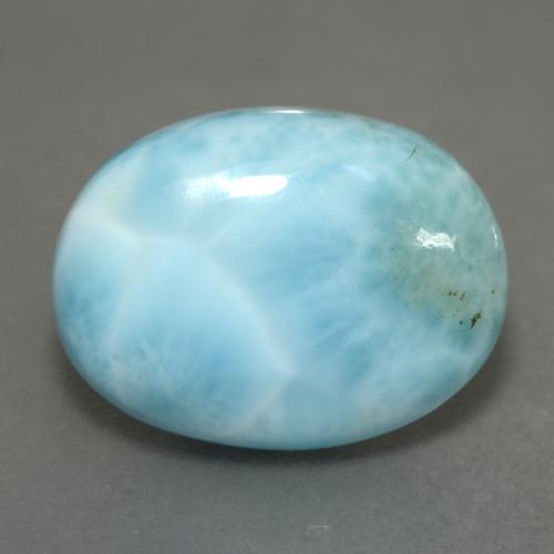 9,17 ctw natürlicher Hellgrünliches Blau Larimar, Oval Schliff, Lichtundurchlässig