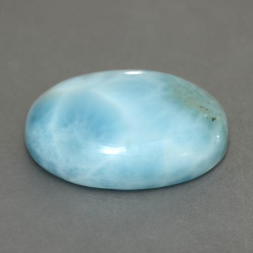 9,17 ctw natürlicher Hellgrünliches Blau Larimar, Oval Schliff, Lichtundurchlässig