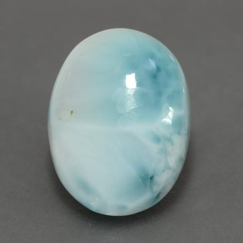 9,17 ctw natürlicher Hellgrünliches Blau Larimar, Oval Schliff, Lichtundurchlässig