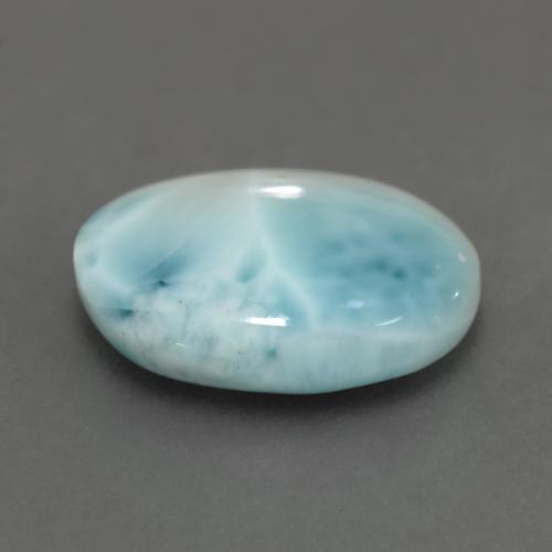 9,17 ctw natürlicher Hellgrünliches Blau Larimar, Oval Schliff, Lichtundurchlässig