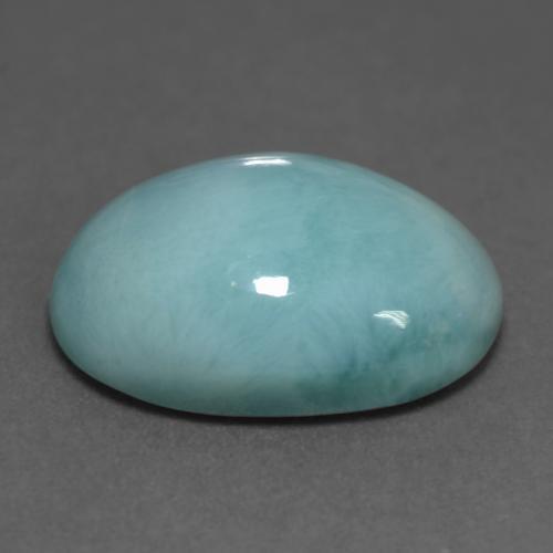 9,17 ctw natürlicher Hellgrünliches Blau Larimar, Oval Schliff, Lichtundurchlässig