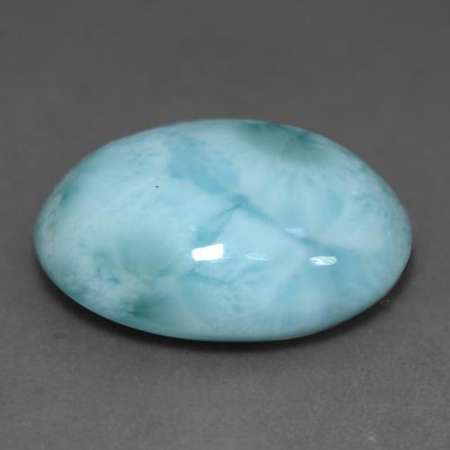 9,17 ctw natürlicher Hellgrünliches Blau Larimar, Oval Schliff, Lichtundurchlässig
