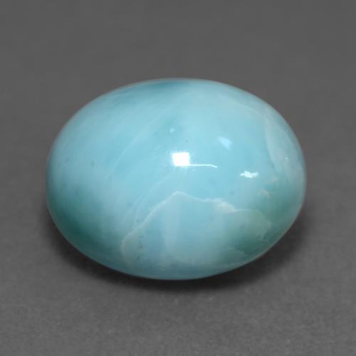 4,69 ctw natürlicher blauer Larimar, Oval Schliff, Lichtundurchlässig