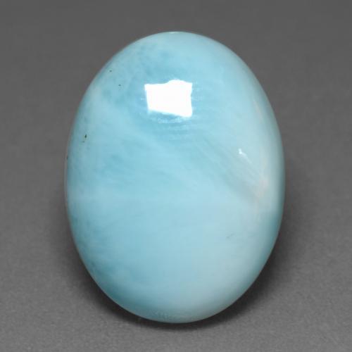 9,17 ctw natürlicher hellblau Larimar, Oval Schliff, Lichtundurchlässig