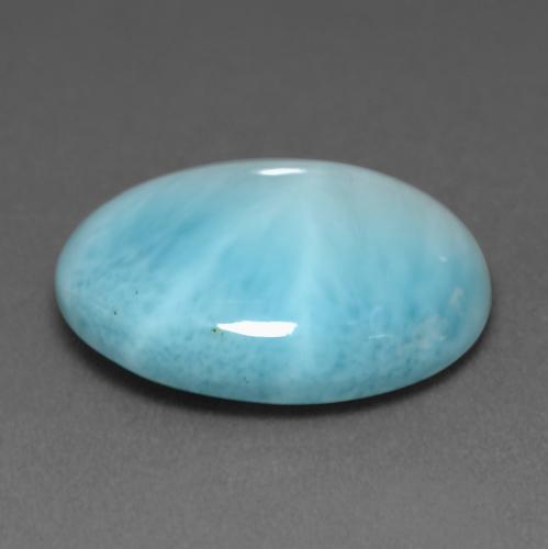 9,17 ctw natürlicher hellblau Larimar, Oval Schliff, Lichtundurchlässig