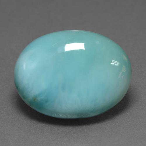 9,17 ctw natürlicher Hellgrünliches Blau Larimar, Oval Schliff, Lichtundurchlässig