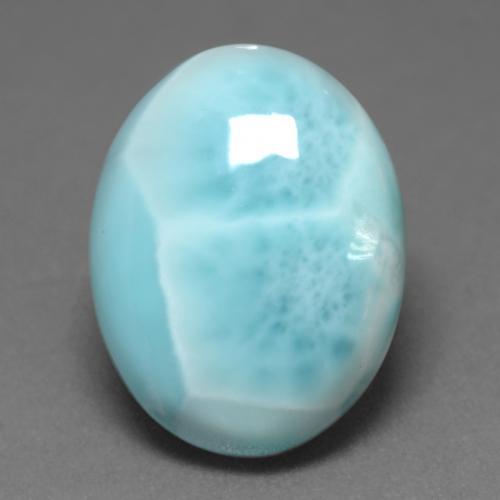 7,92 ctw natürlicher türkiser Larimar, Oval Schliff, Lichtundurchlässig
