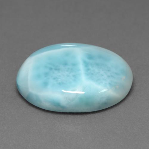 7,92 ctw natürlicher türkiser Larimar, Oval Schliff, Lichtundurchlässig