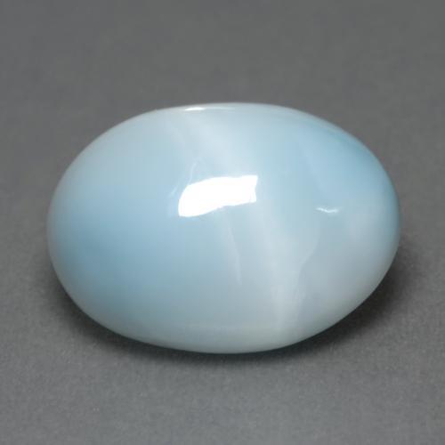 6,65 ctw natürlicher blauer Larimar, Oval Schliff, Lichtdurchlässig