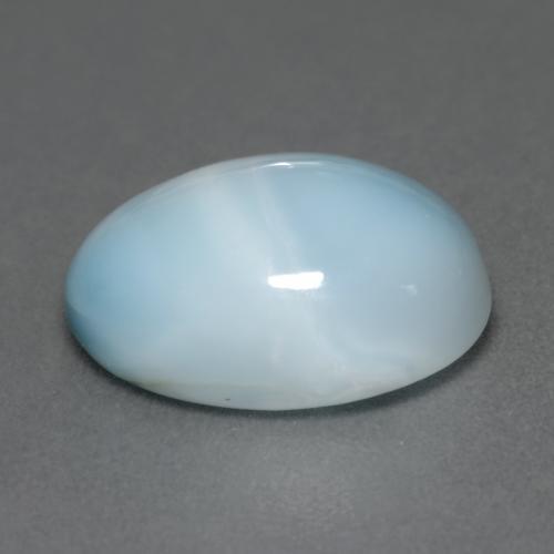 6,65 ctw natürlicher blauer Larimar, Oval Schliff, Lichtdurchlässig