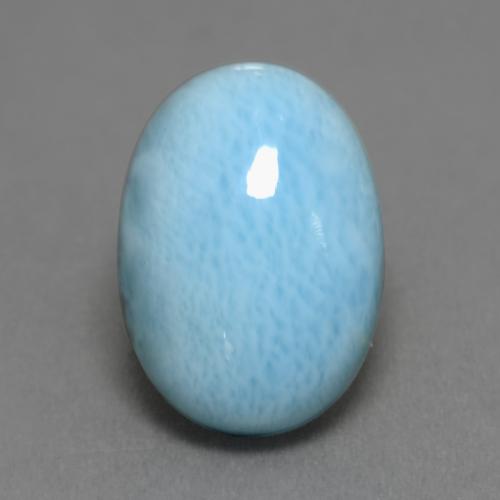6,83 ctw natürlicher blauer Larimar, Oval Schliff, Lichtundurchlässig
