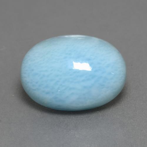 6,83 ctw natürlicher blauer Larimar, Oval Schliff, Lichtundurchlässig
