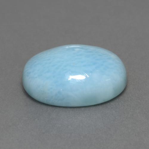 6,83 ctw natürlicher blauer Larimar, Oval Schliff, Lichtundurchlässig