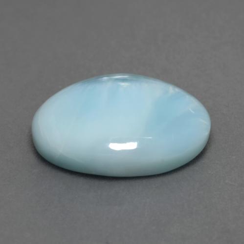 7,85 ctw natürlicher blauer Larimar, Oval Schliff, Lichtdurchlässig
