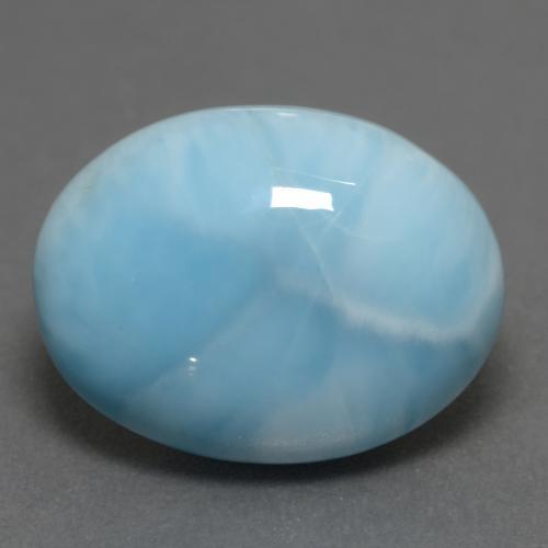 8,52 ctw natürlicher blauer Larimar, Oval Schliff, Lichtundurchlässig