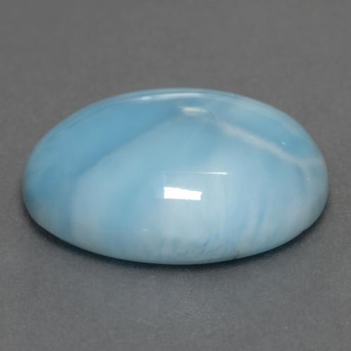 8,52 ctw natürlicher blauer Larimar, Oval Schliff, Lichtundurchlässig