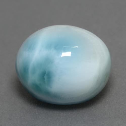 9,17 ctw natürlicher hellblau Larimar, Oval Schliff, Lichtundurchlässig