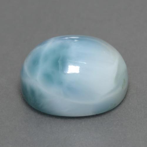 9,17 ctw natürlicher hellblau Larimar, Oval Schliff, Lichtundurchlässig
