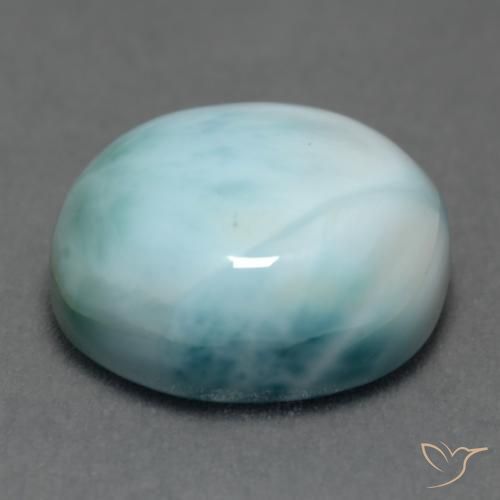 9,17 ctw natürlicher hellblau Larimar, Oval, Lichtundurchlässig