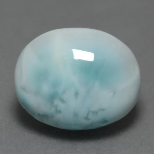 4,69 ctw natürlicher blauer Larimar, Oval Schliff, Lichtundurchlässig