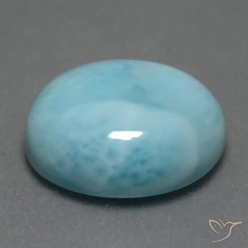 9,17 ctw natürlicher hellblau Larimar, Oval, Lichtundurchlässig