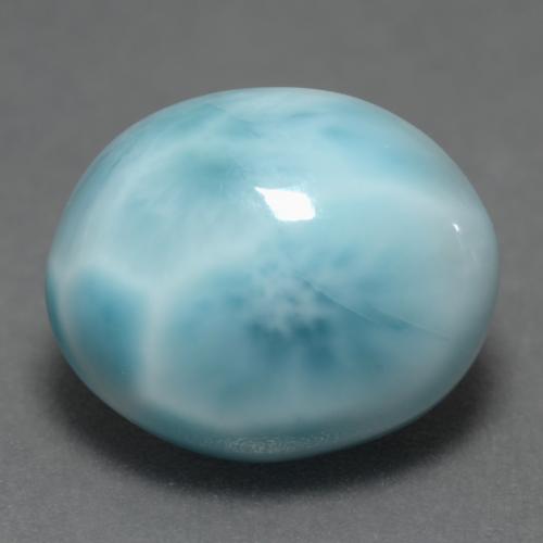 4,82 ctw natürlicher blauer Larimar, Oval Schliff, Lichtundurchlässig