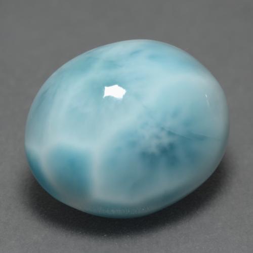 4,82 ctw natürlicher blauer Larimar, Oval Schliff, Lichtundurchlässig