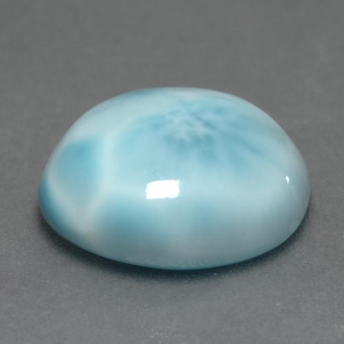 4,82 ctw natürlicher blauer Larimar, Oval Schliff, Lichtundurchlässig