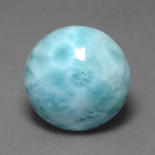 9,17 ctw natürlicher Helles Himmelblau Larimar, Rund Schliff, Lichtundurchlässig