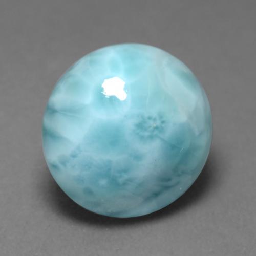 9,17 ctw natürlicher Helles Himmelblau Larimar, Rund Schliff, Lichtundurchlässig
