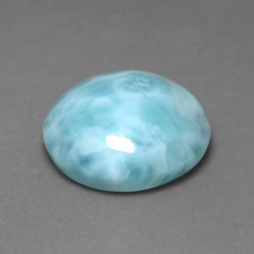 9,17 ctw natürlicher Helles Himmelblau Larimar, Rund Schliff, Lichtundurchlässig