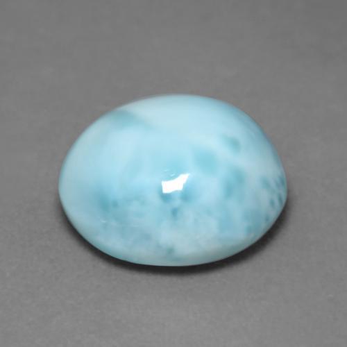6,04 ctw natürlicher blauer Larimar, Rundschliff, Lichtundurchlässig