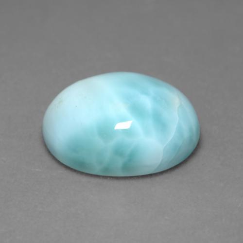 9,17 ctw natürlicher hellblau Larimar, Oval Schliff, Lichtundurchlässig