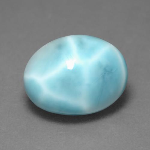 4,55 ctw natürlicher blauer Larimar, Oval Schliff, Lichtundurchlässig