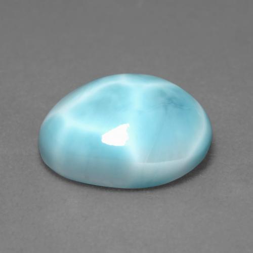 4,55 ctw natürlicher blauer Larimar, Oval Schliff, Lichtundurchlässig