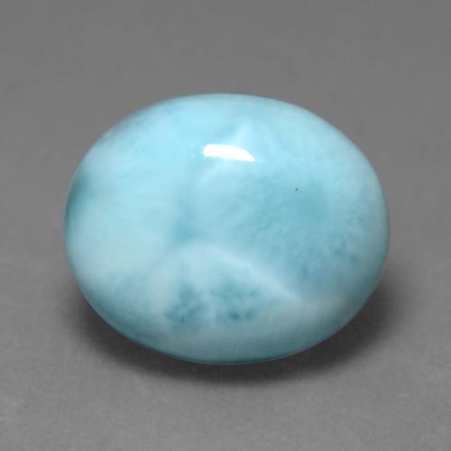 4,62 ctw natürlicher blauer Larimar, Oval Schliff, Lichtundurchlässig