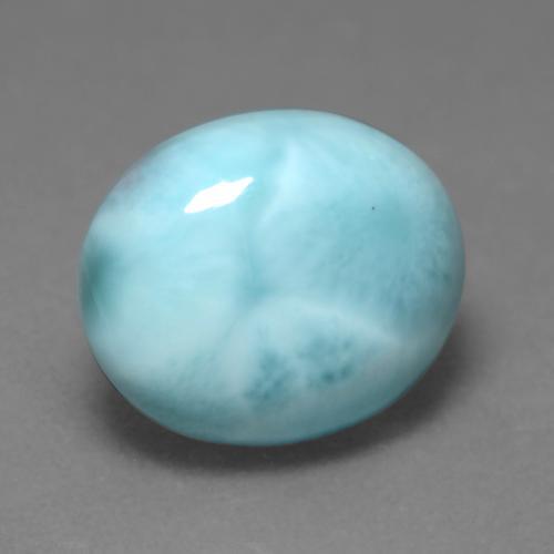4,62 ctw natürlicher blauer Larimar, Oval Schliff, Lichtundurchlässig