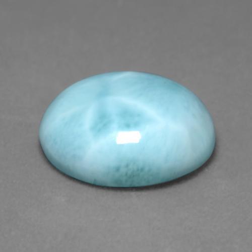 4,62 ctw natürlicher blauer Larimar, Oval Schliff, Lichtundurchlässig