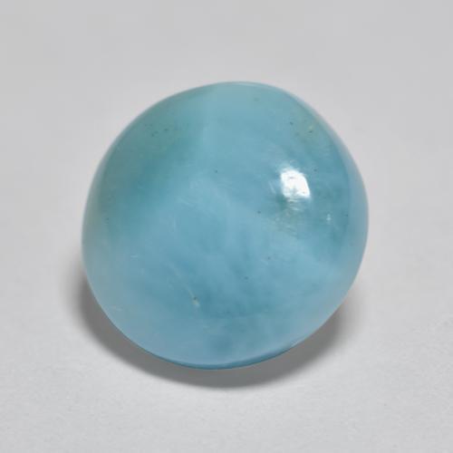 2,69 ctw natürlicher blauer Larimar, Rundschliff, Lichtundurchlässig